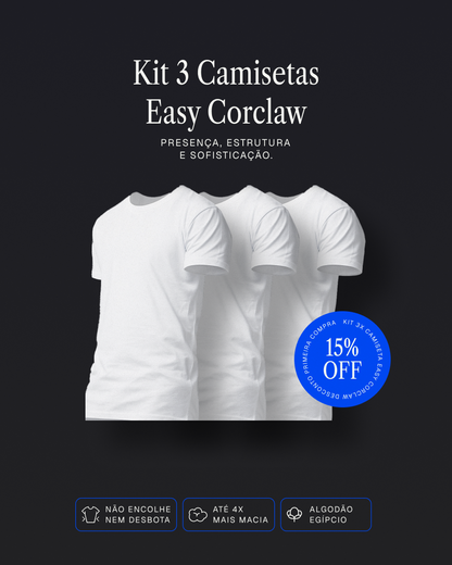 KIT  3 camisetas Easy